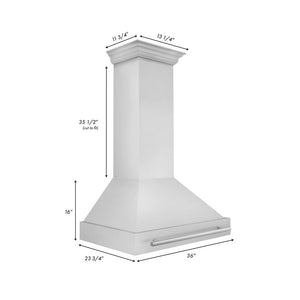 ZLINE 36" Stainless Steel Range Hood with Stainless Steel Handle