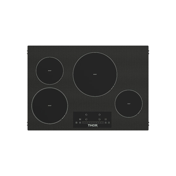 30 Inch 4-Element Induction Cooktop in Black with Touch Controls