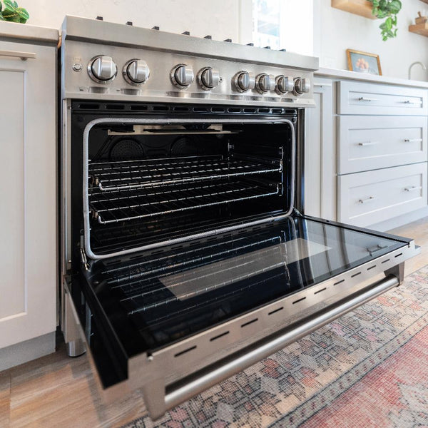 ZLINE 36" 4.6 cu. ft. Dual Fuel Range with Gas Stove and Electric Oven in Stainless Steel (RA36)