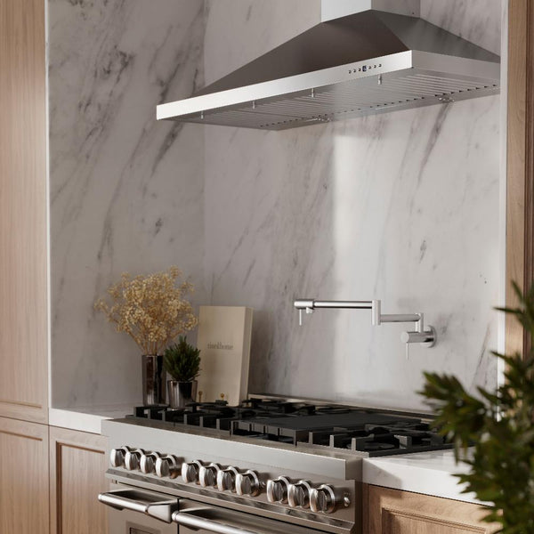 ZLINE 48" 6.0 cu. ft. Dual Fuel Range with Gas Stove and Electric Oven in Stainless Steel (RA48)