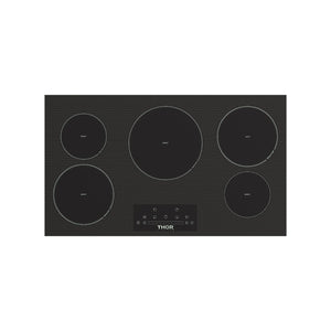 36 Inch 5-Element Induction Cooktop in Black with Touch Controls