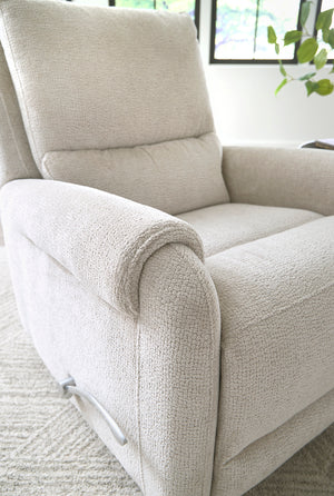 Gentry - Ecru Mist Manual Swivel Glider Recliner