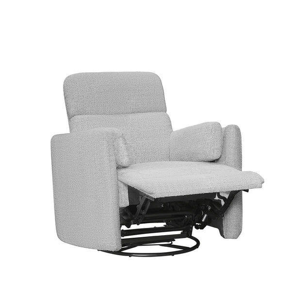 Radius - Angora Linen Manual Swivel Recliner