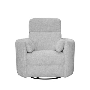 Radius - Angora Linen Manual Swivel Recliner