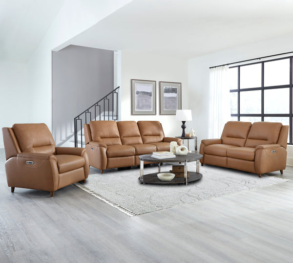 Austin - Caramel Cream Power Reclining Loveseat P2