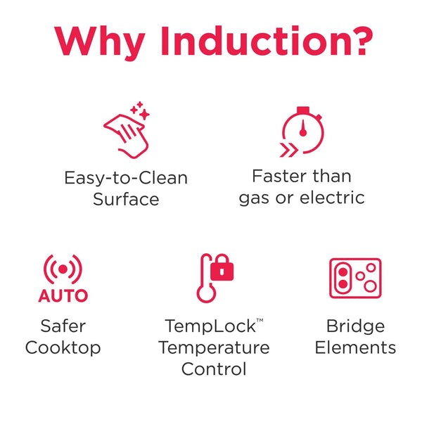 30" Rear Control Induction Range 