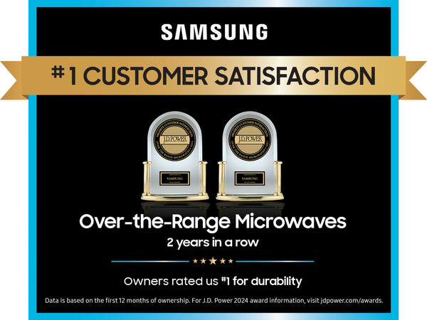 1.1 cu. ft. Smart SLIM Over-the-Range Microwave with 550 CFM Hood Ventilation, Wi-Fi & Voice Control