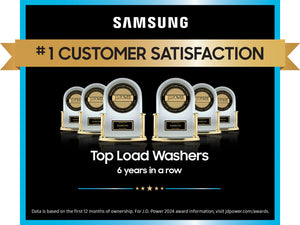 5.4 cu. ft. Smart Top Load Washer with Pet Care Solution and Super Speed Wash in White
