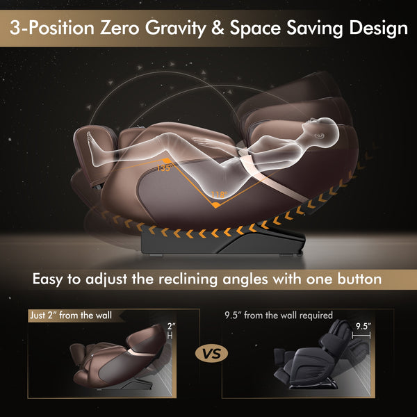 Full Body Massage Chair with SL Track and Yoga Stretching w/Zero Gravity
