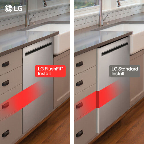 24 Inch Smart Top Control FlushFit Design Dishwasher with 1-Hour Wash & Dry, QuadWash Pro, TrueSteam and Dynamic Heat Dry
