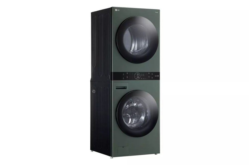 Single Unit Front Load LG WashTower with Center Control 4.5 cu. ft. Washer and 7.4 cu. ft. Gas Dryer