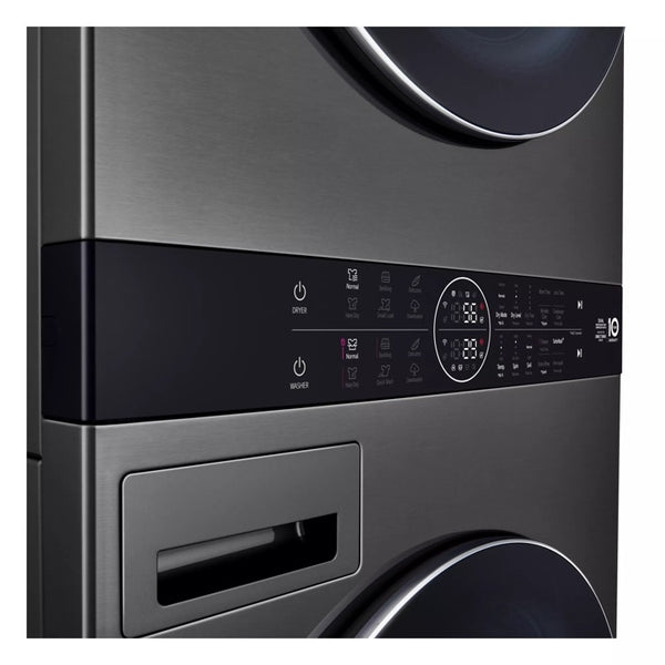 Single Unit LG WashTower with Center Control 5.0 cu. ft. Front Load Washer and 7.8 cu. ft. Electric Ventless Heat Pump Dryer