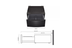 Laundry Pedestal - Black Steel