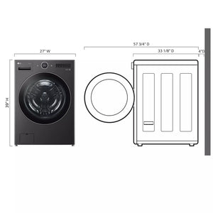 5.0 cu. ft. Mega Capacity Smart Front Load Washer with AI DD 2.0 Built-In Intelligence & TurboWash 360