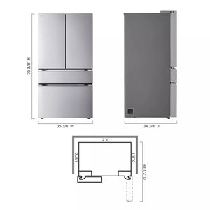 30 cu. ft. Smart Standard-Depth MAX 4-Door French Door Refrigerator with Full-Convert Drawer