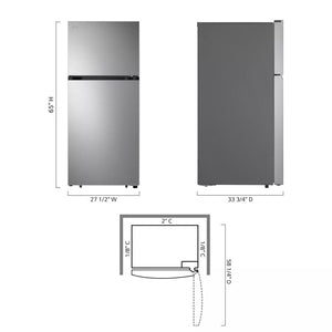 18 cu.ft. Garage Ready Top Freezer refrigerator