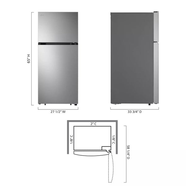 18 cu.ft. Garage Ready Top Freezer refrigerator