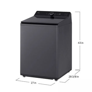 5.3 cu. ft. Mega Capacity Smart Top Load Washer with 4-Way Agitator, EasyUnload & AI Sensing