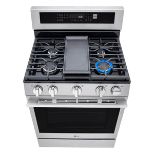 6.3 cu. ft. Smart Wi-Fi Enabled Probake Convection Gas Range with Air Fry & EasyClean