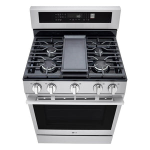 6.3 cu. ft. Smart Wi-Fi Enabled Probake Convection Gas Range with Air Fry & EasyClean
