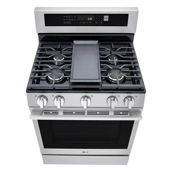 6.3 cu. ft. Smart Wi-Fi Enabled Probake Convection Gas Range with Air Fry & EasyClean