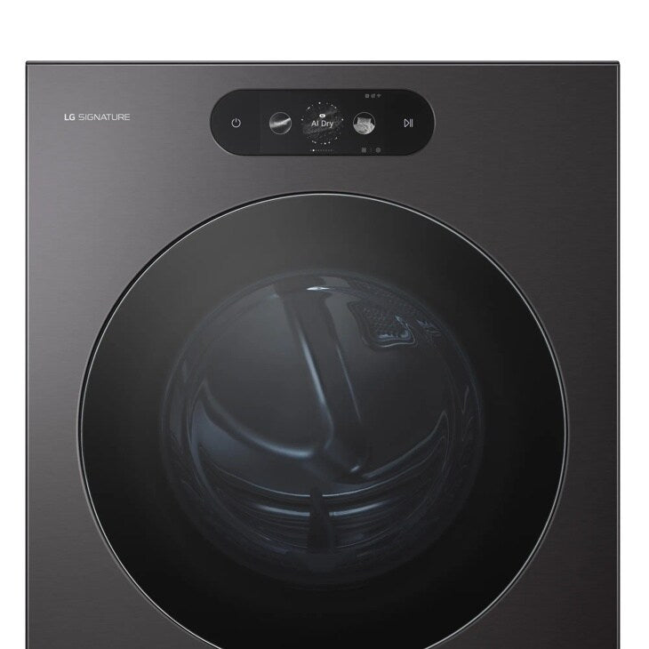 LG SIGNATURE 9.0 cu. ft. Mega Capacity Smart Front Load Electric Dryer with Built-In Intelligence, TurboSteam and Touch LCD Control