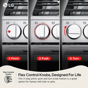 6.3 cu. ft. Smart Wi-Fi Enabled Probake Convection Gas Range with Air Fry & EasyClean