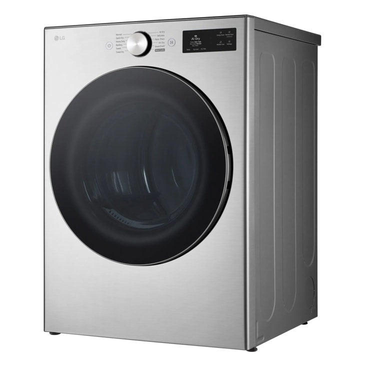 7.4 cu. ft. Ultra Large Capacity Smart Front Load Electric Dryer with TurboSteam, AI Sensing and Hybrid Electronic Controls with LCD Display