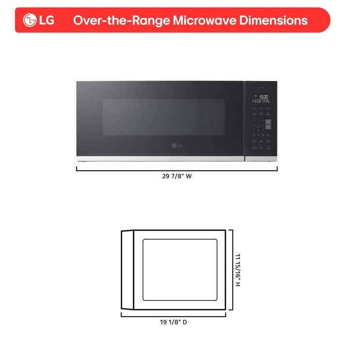 1.3 cu. ft. Smart Low Profile Over-the-Range Microwave Oven