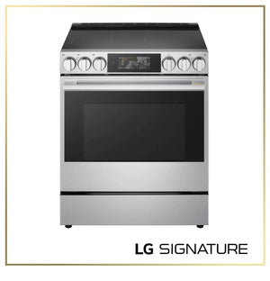 LG SIGNATURE 6.3 cu. ft. Smart Induction Slide-In Range with Dynamic ProBake Convection, Air Fry, Air Sous Vide, Pizza mode and AI Gourmet Camera