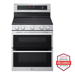 7.3 cu. ft. Smart Electric Double Oven Freestanding Range with ProBake Convection, Air Fry & Air Sous Vide