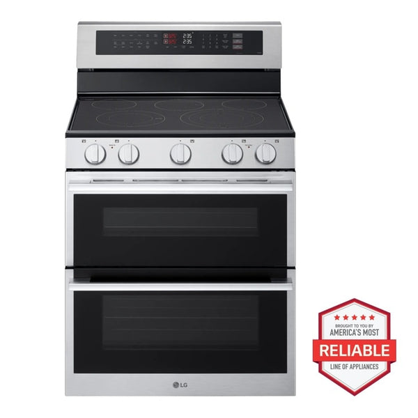 7.3 cu. ft. Smart Electric Double Oven Freestanding Range with ProBake Convection, Air Fry & Air Sous Vide