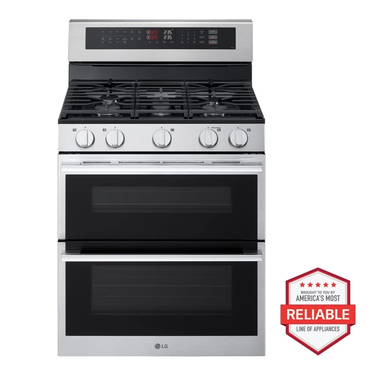6.9 cu. ft. Smart Gas Double Oven Freestanding Range with ProBake Convection, Air Fry & Air Sous Vide