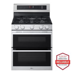 6.9 cu. ft. Smart Gas Double Oven Freestanding Range with ProBake Convection, Air Fry & Air Sous Vide