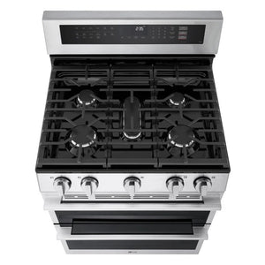 6.9 cu. ft. Smart Gas Double Oven Freestanding Range with ProBake Convection, Air Fry & Air Sous Vide