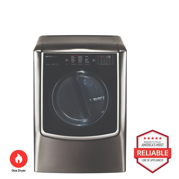 LG SIGNATURE 9.0 cu. ft. Large Smart wi-fi Enabled Gas Dryer w/ TurboSteam