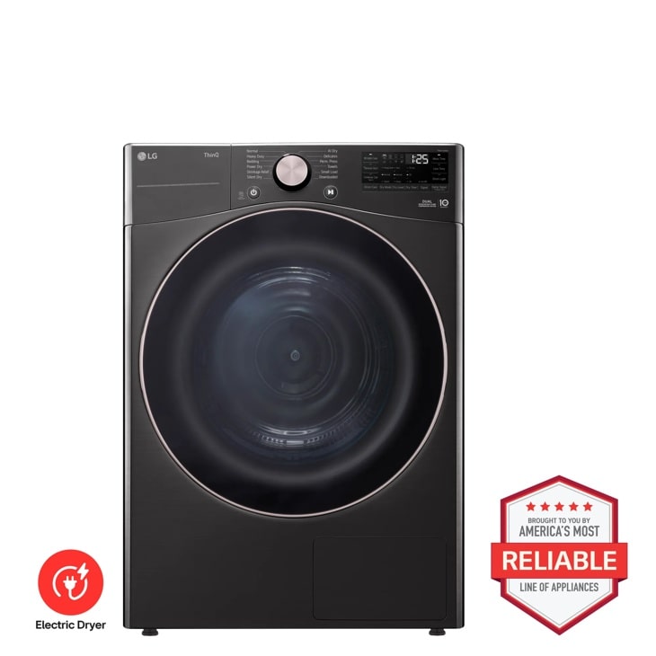 7.8 cu. ft. Ultra Large Capacity Heat Pump Ventless Dryer, Wi-Fi Connectivity Black Steel