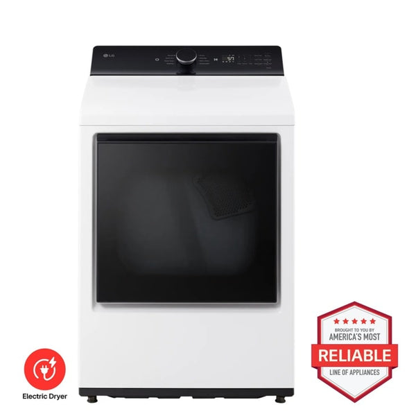7.3 cu. ft. Ultra Large Capacity Rear Control Electric Dryer with LG EasyLoad Door and AI Sensing