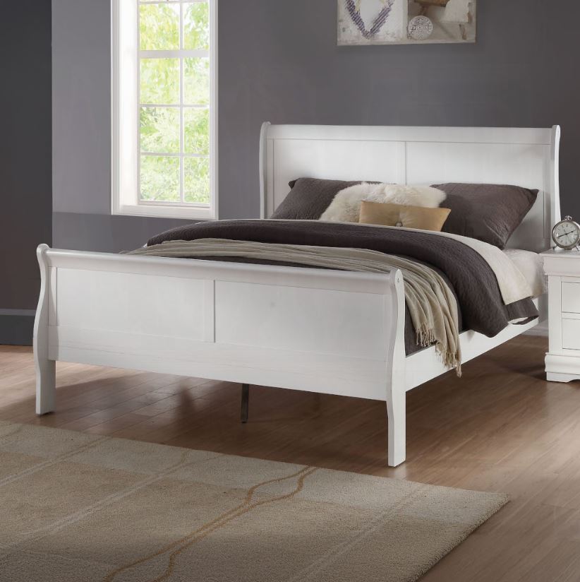 Louis Philippe - Cama Queen - Blanco