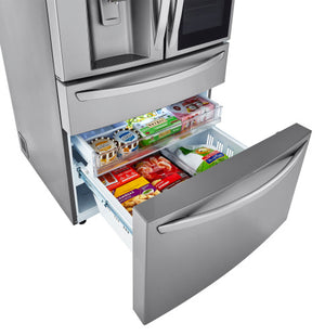 23 cu. ft. Smart wi-fi Enabled InstaView™ Door-in-Door® Counter-Depth Refrigerator with Craft Ice™ Maker
