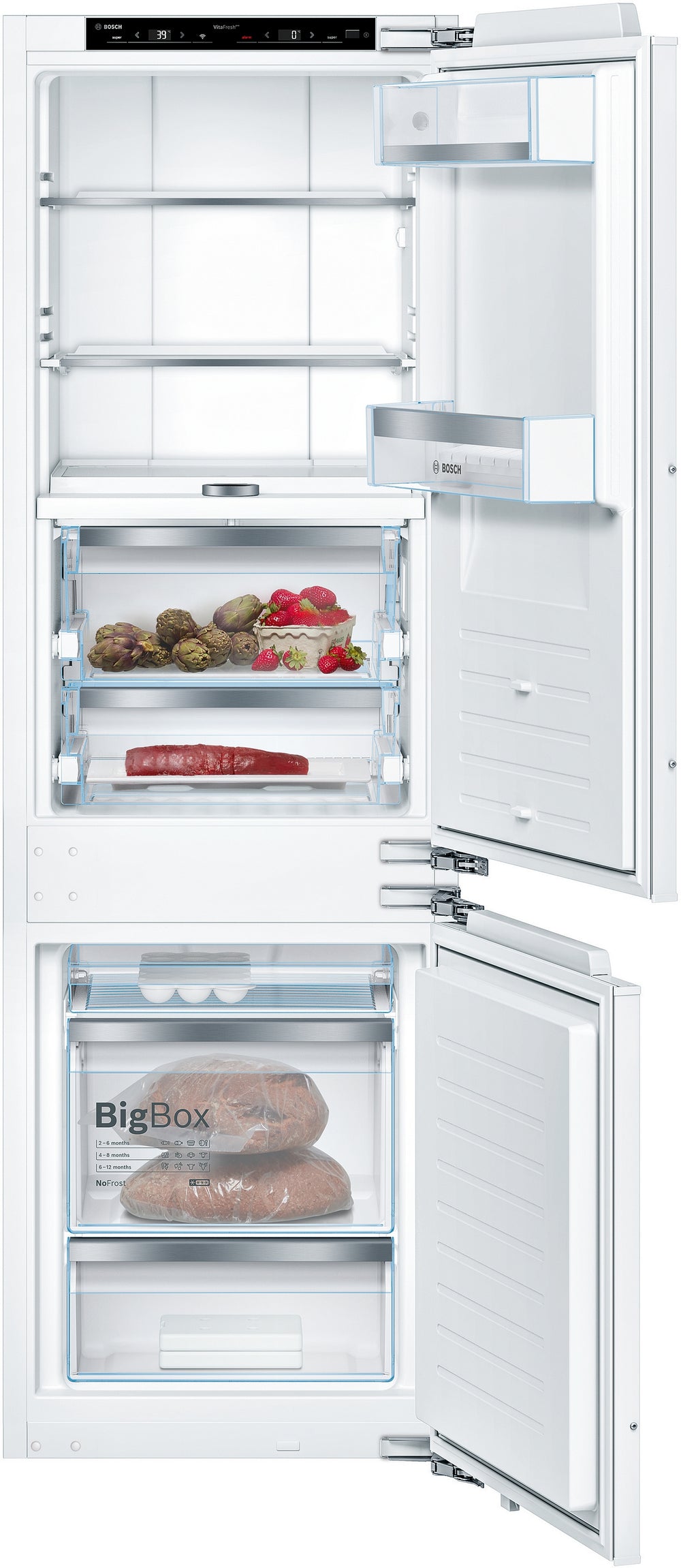 800 Series, Built-in Bottom Freezer Refrigerator, 22'', Softclose® Flat Hinge