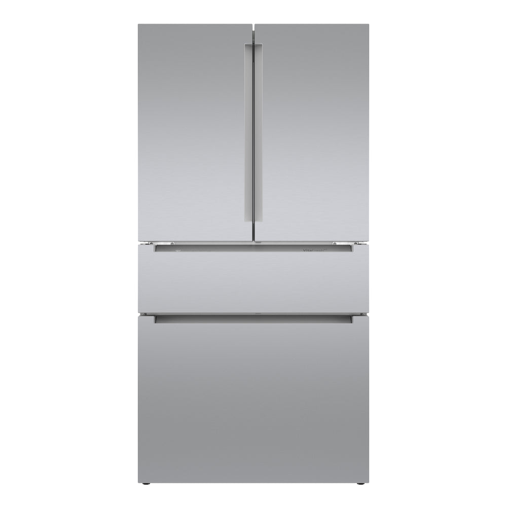 800 Series, French Door Bottom Mount Refrigerator, 36'', Stainless steel (with anti-fingerprint)