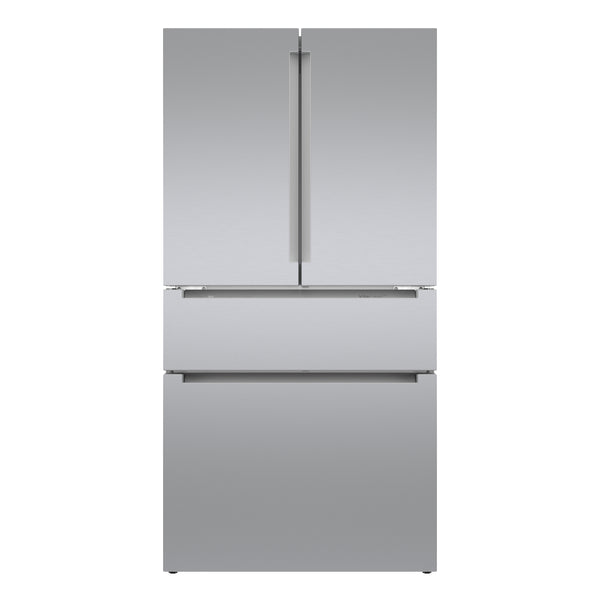 800 Series, French Door Bottom Mount Refrigerator, 36'', Stainless steel (with anti-fingerprint)