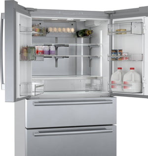 800 Series, French Door Bottom Mount Refrigerator, 36'', Stainless steel (with anti-fingerprint)