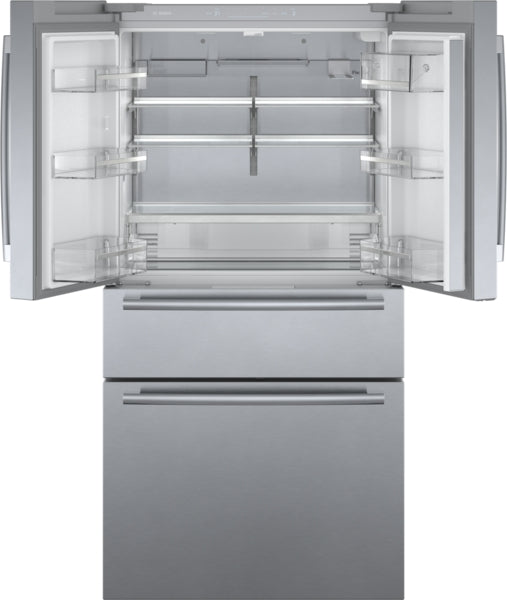 800 Series, French Door Bottom Mount Refrigerator, 36'', Stainless steel (with anti-fingerprint)