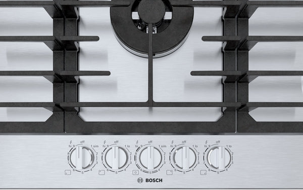800 Series, Gas Cooktop, 36'', Stainless steel