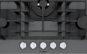 Benchmark®, Gas Cooktop, 30'', Tempered glass, Dark silver