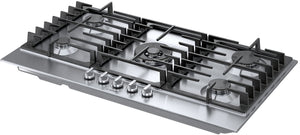 800 Series, Gas Cooktop, 36'', Stainless steel
