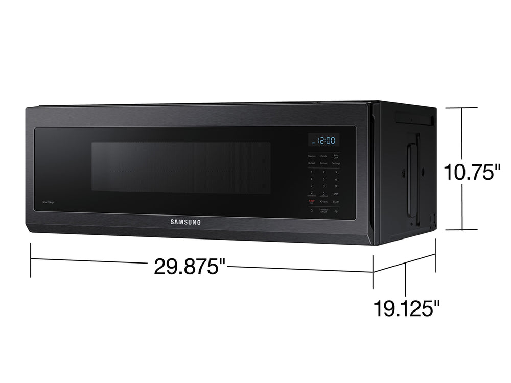 1.1 cu. ft. Smart SLIM Over-the-Range Microwave with 400 CFM Hood Ventilation, Wi-Fi & Voice Control