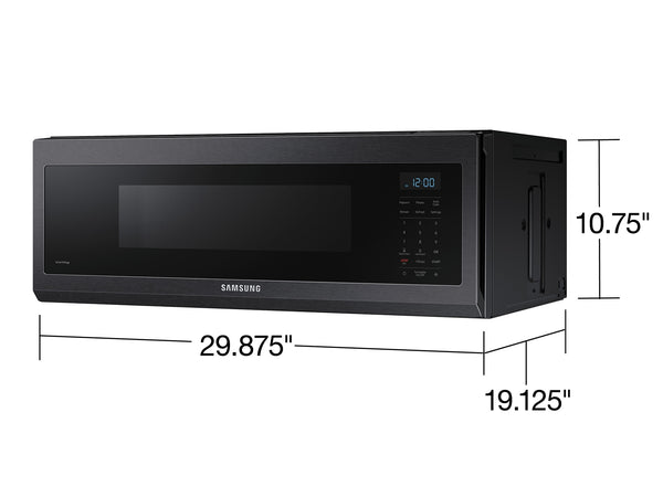 1.1 cu. ft. Smart SLIM Over-the-Range Microwave with 400 CFM Hood Ventilation, Wi-Fi & Voice Control
